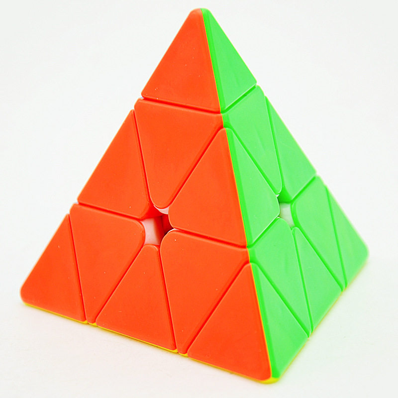 裕鑫魔法三阶金字塔魔方学生儿童竟速阶免贴纸魔方