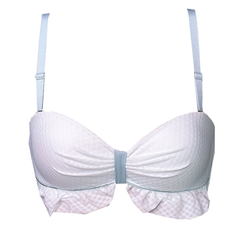 白色胸罩一套文胸甜美bra肩带防滑内衣聚拢文胸