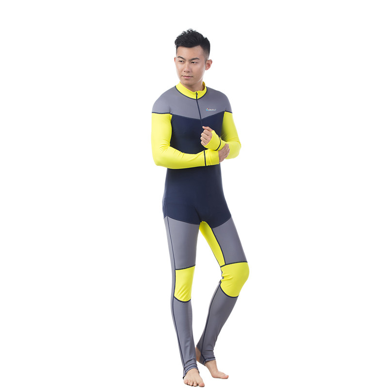 潜水服情侣连体游泳衣防晒水母衣女长袖浮潜服速潜水服
