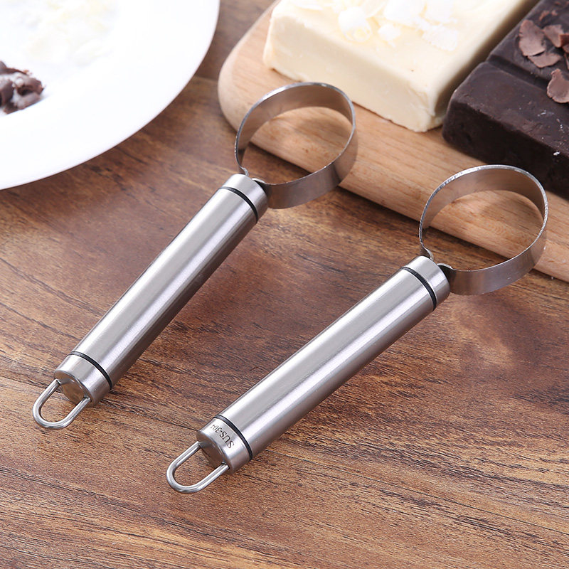 304不锈钢巧克力刨卷刀巧克力刨屑黑森林刮碎屑刀奶油芝士刨花器