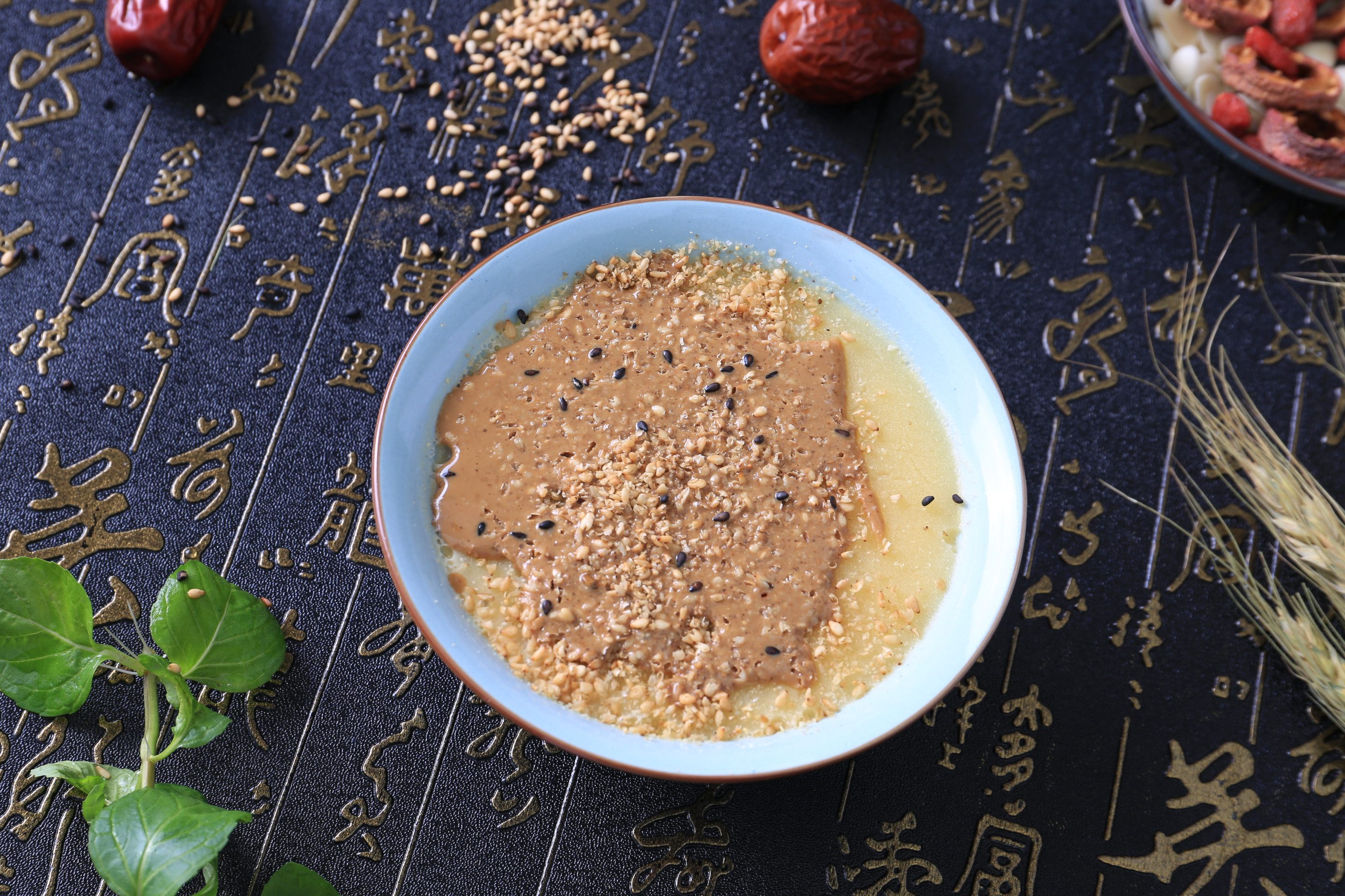 李记茶汤老北京天桥小吃天津特产粉龙嘴大铜壶大兴胡同/咸味面茶