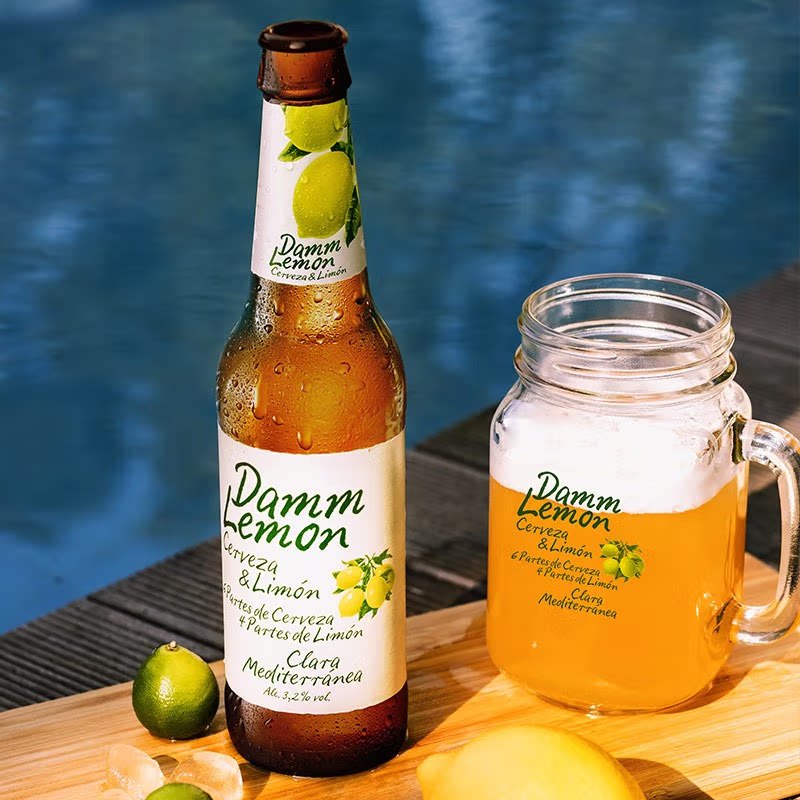 啤酒西班牙整箱750ml进口白啤酒精酿柠檬达姆艾帝啤酒