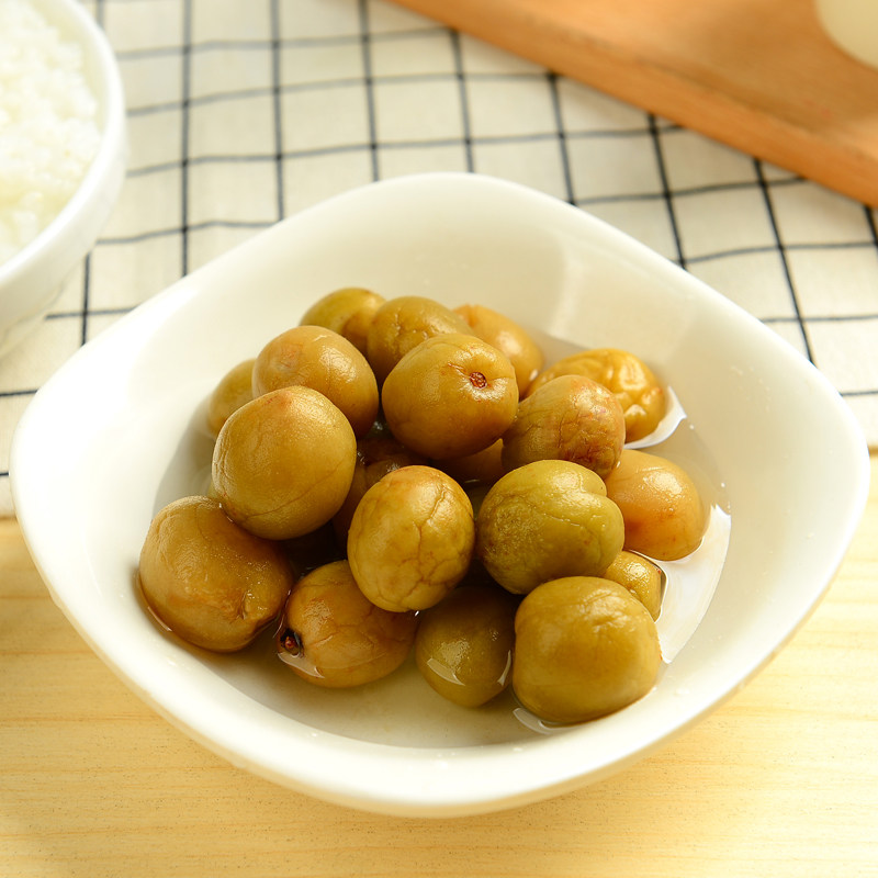 孕妇腌梅子腌泽超大咸梅干泡水罐装酸梅无糖话梅180g*3青梅小红书