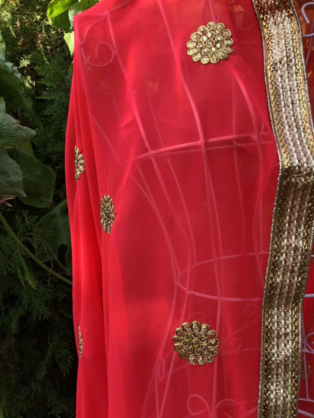 印度服饰进口宝莱民族风纱巾纱头演出拍照摄影头纱