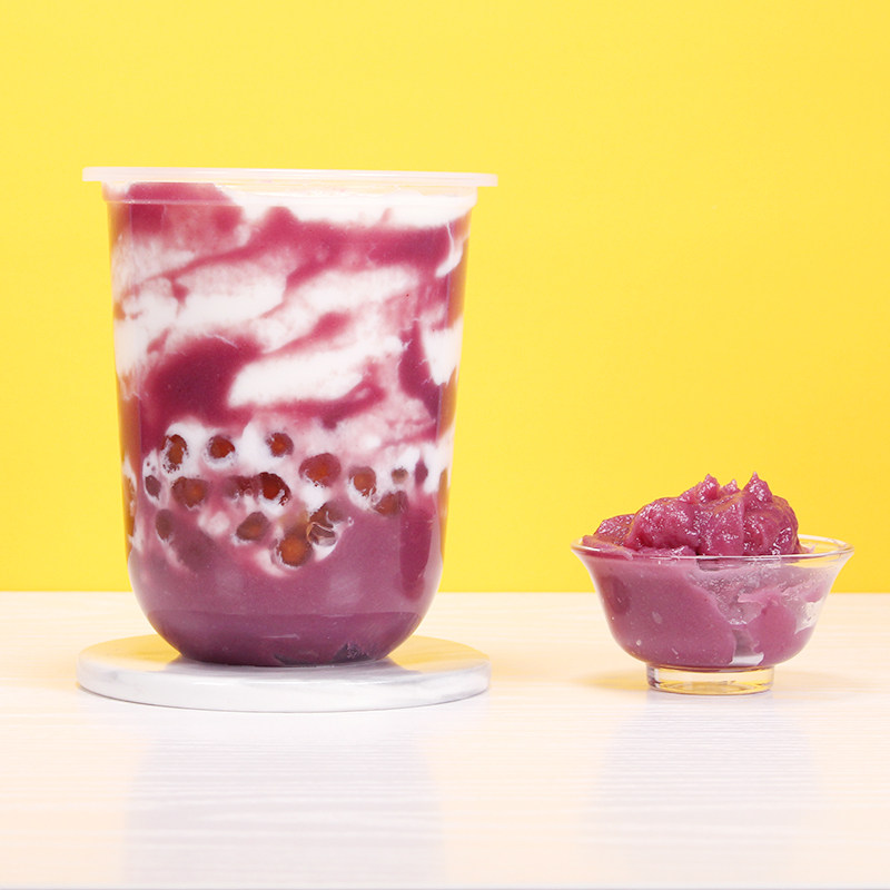 紫薯广禧罐头900g挂杯即食脏脏烘焙果酱奶茶果酱