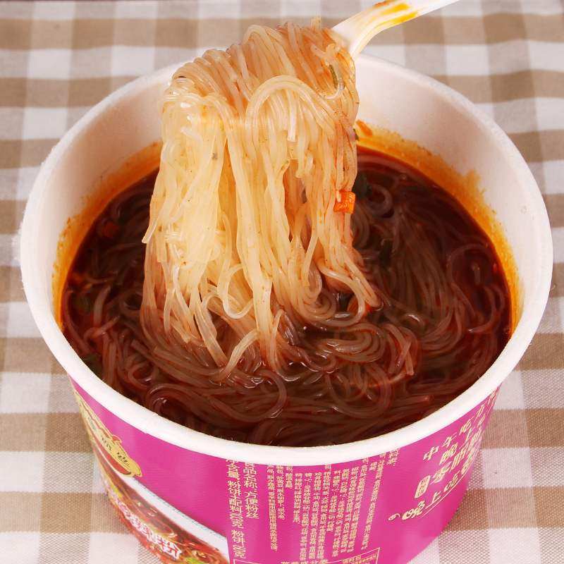 今麦郎光华够味酸辣粉丝馆98g*10袋装方便面速食米线冲泡免煮麻辣