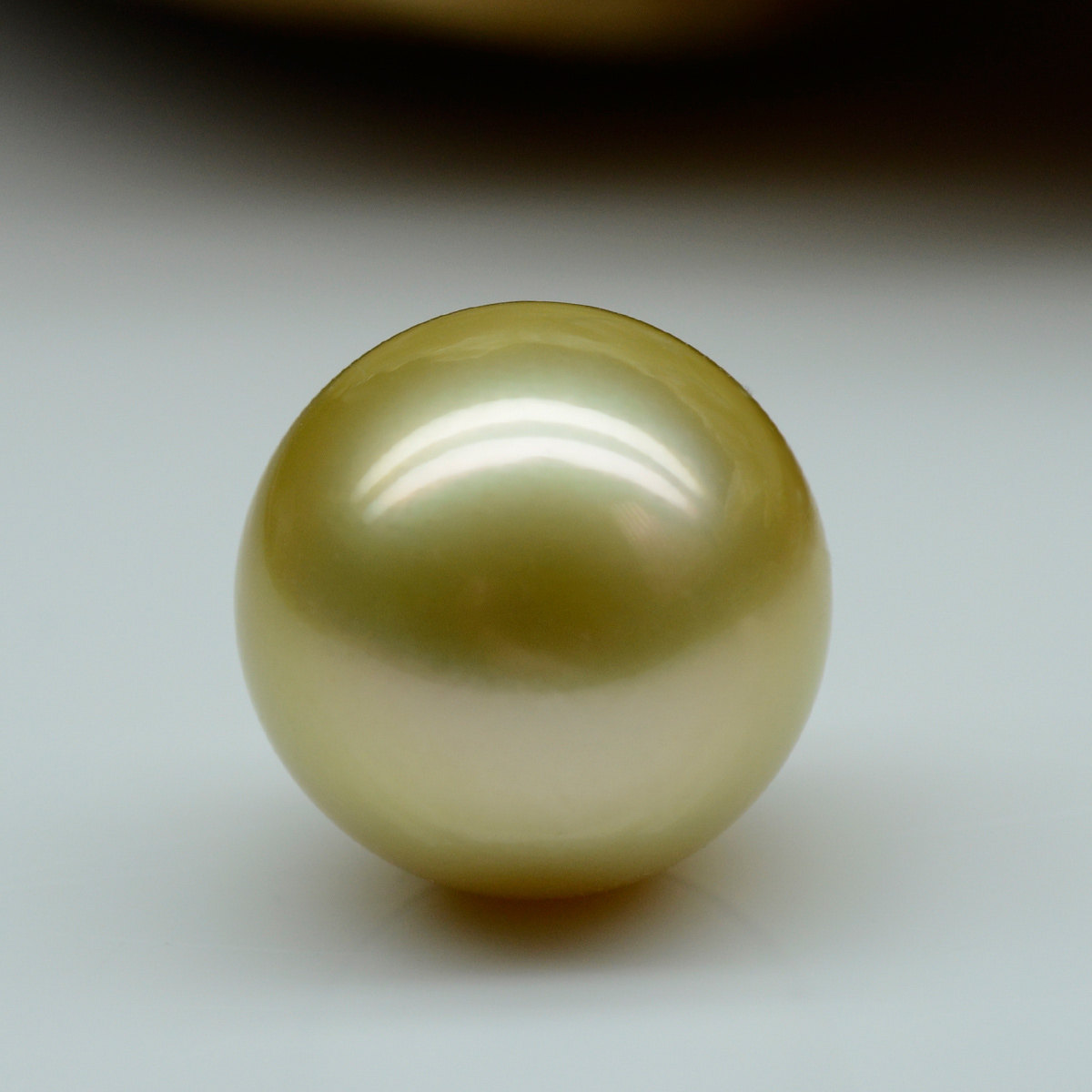 米润 南洋金色珍珠裸珠 13-14mm正圆 可定制吊坠戒指需13个工作日