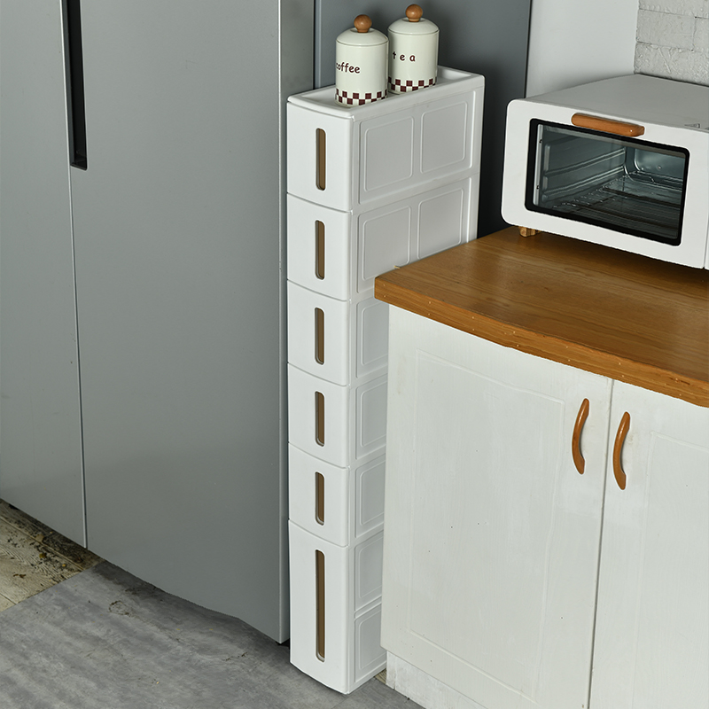 收纳夹缝抽屉式窄置物架浴室超窄边柜储物柜卫生间收纳柜