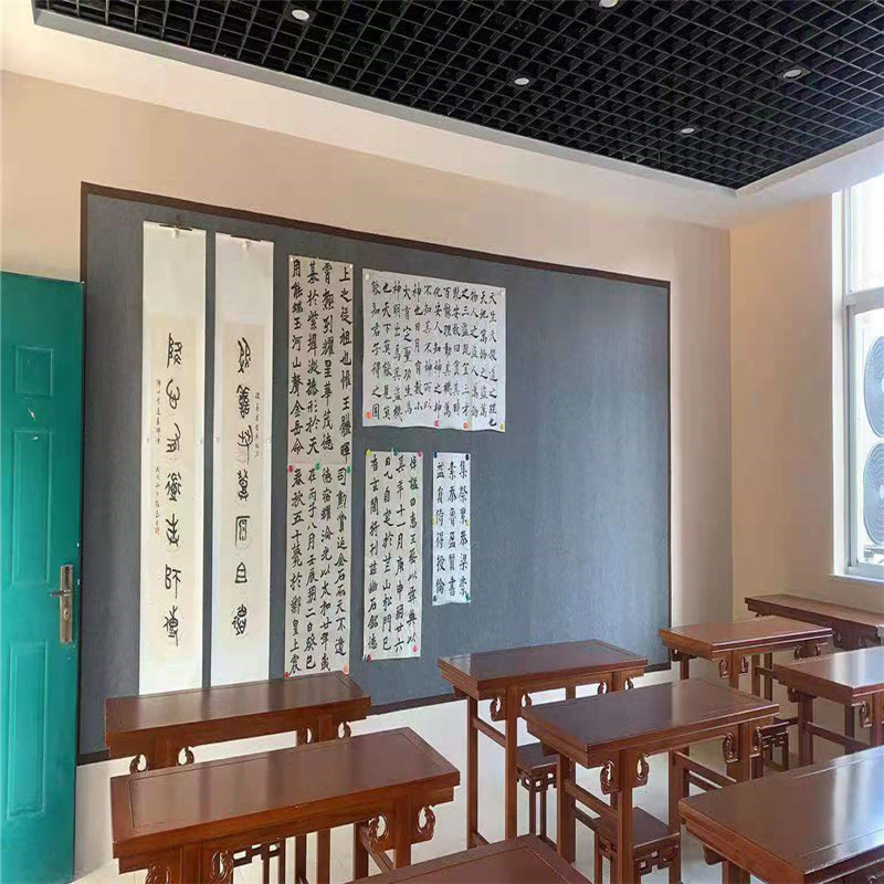 毛毡书画磁性墙吸国画书法作品展示教学加强磁力画板