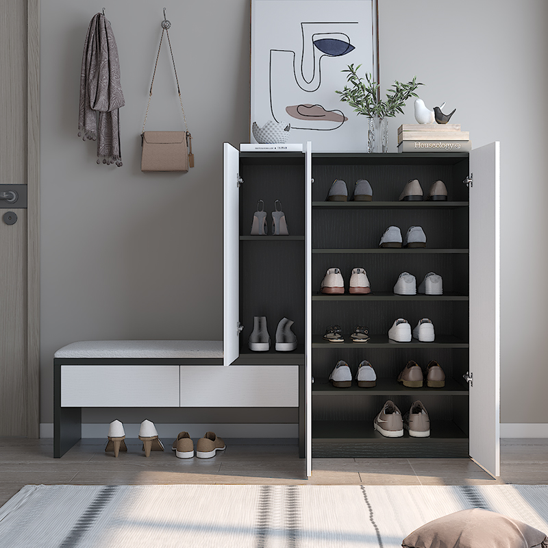 多功能入户鞋柜坐凳一体带换鞋凳玄关门口柜子鞋柜