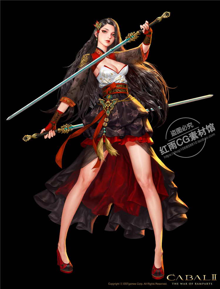 剑客剑士设计原画素材游戏人物cg美术学习参考图集
