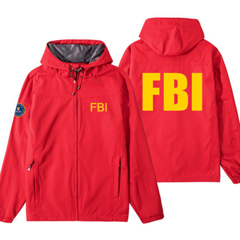 fbi美国联邦调查局特工标志外套美式开衫夹克风衣