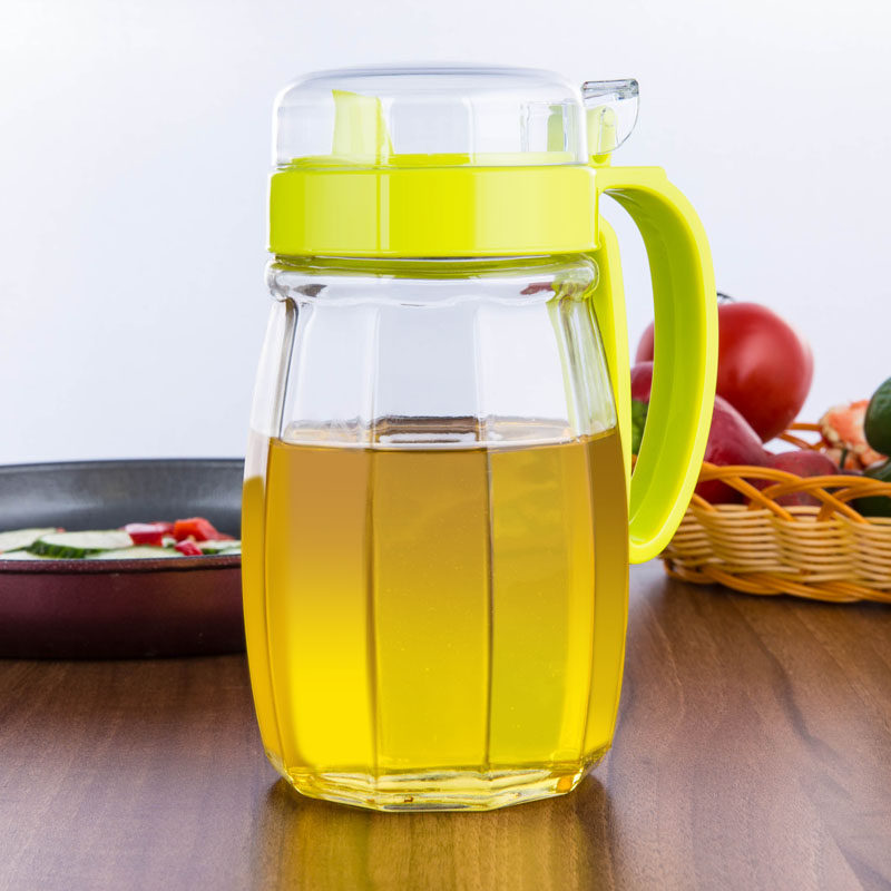 厨房防尘玻璃油壶食用酱油壶油瓶家用麻油酱醋调料瓶大号油罐防漏