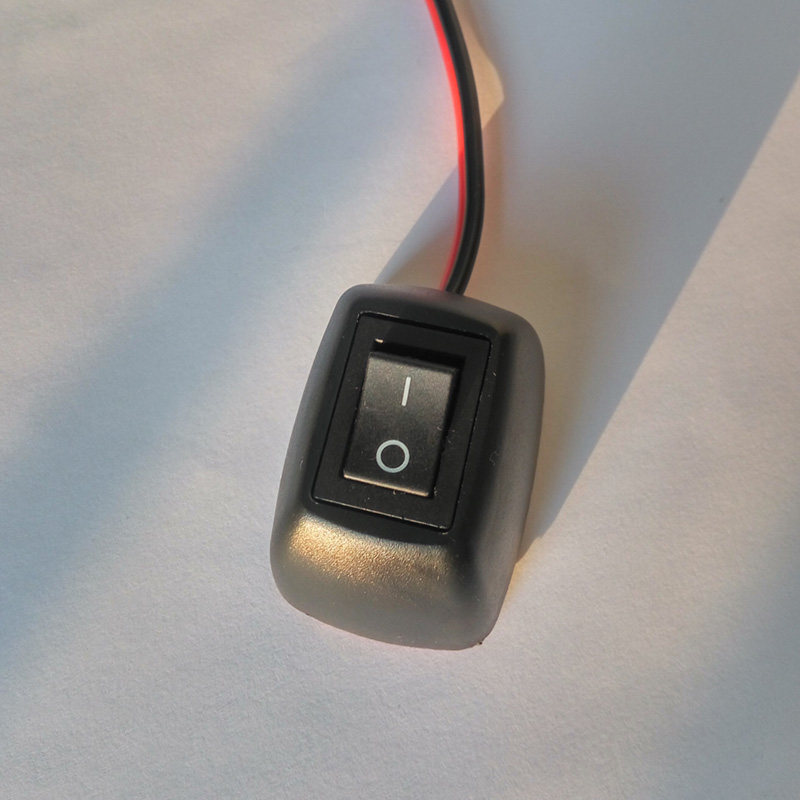 汽车喇叭开关改装24v复位粘贴按钮船型简易船形开关