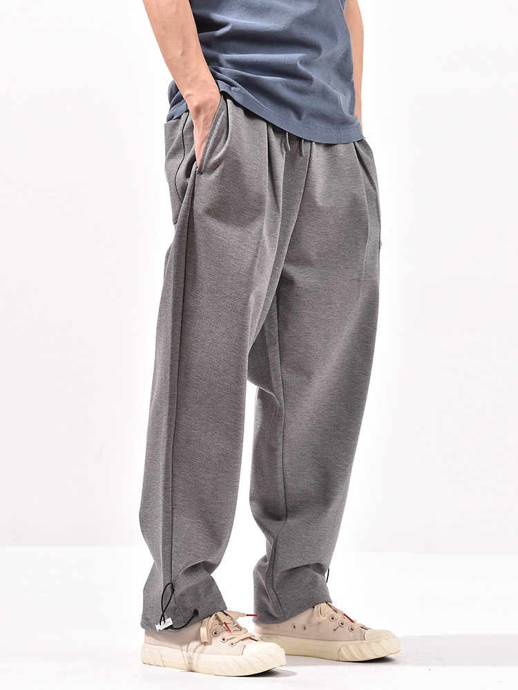 日式复古chic工装卫裤宽松bf抽绳收脚裤子休闲裤