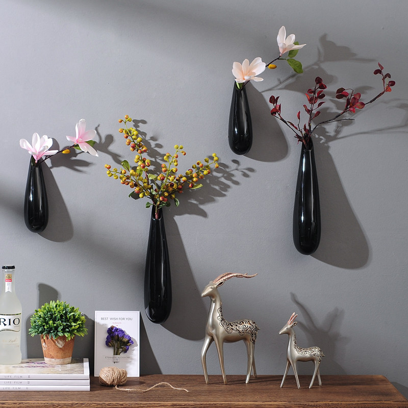 家居墙壁装饰壁挂花瓶墙上花艺创意挂墙植物壁饰
