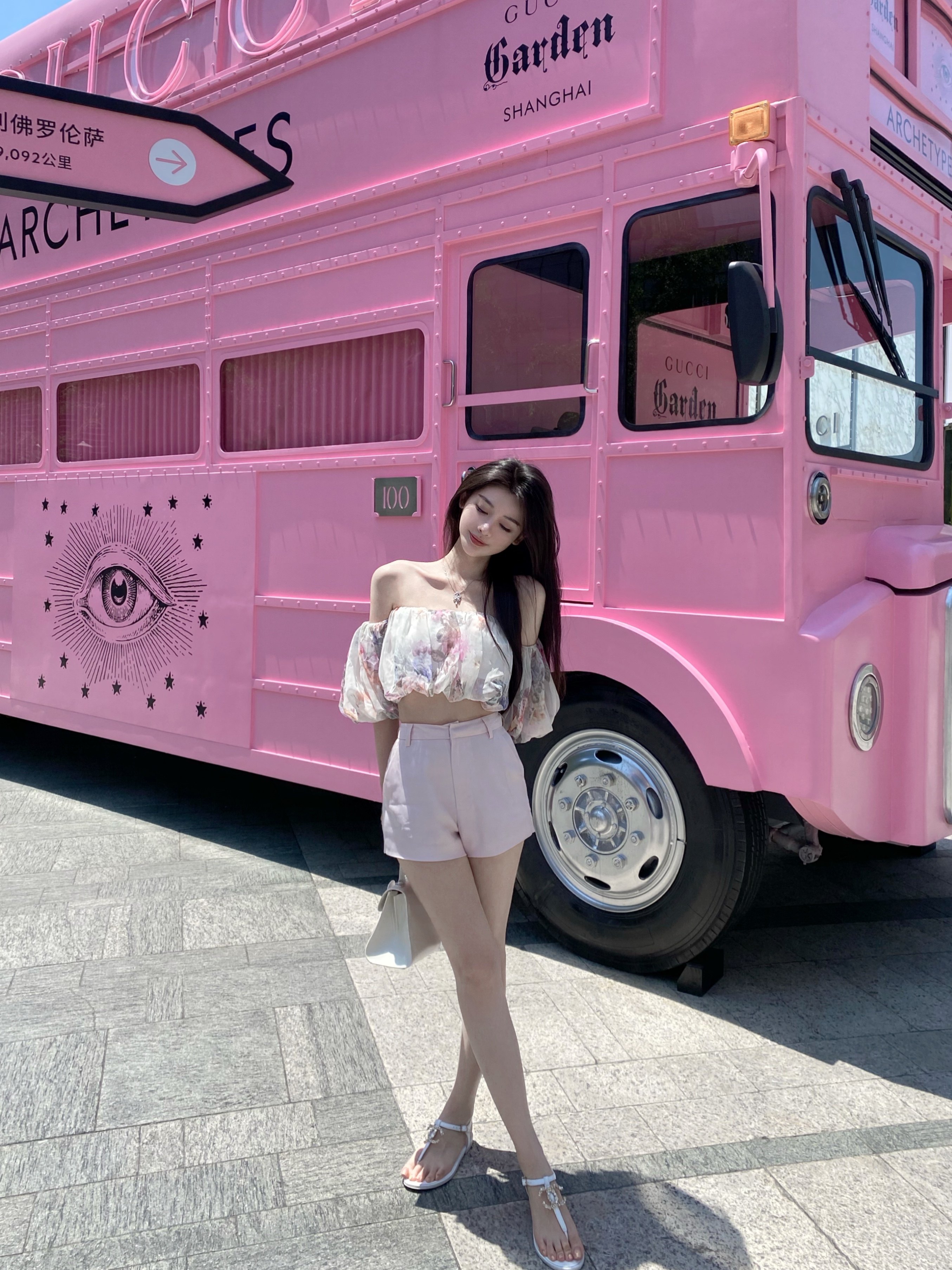 高腰chu小初夏日冰糖欧根短裤女夏阔腿显瘦休闲裤