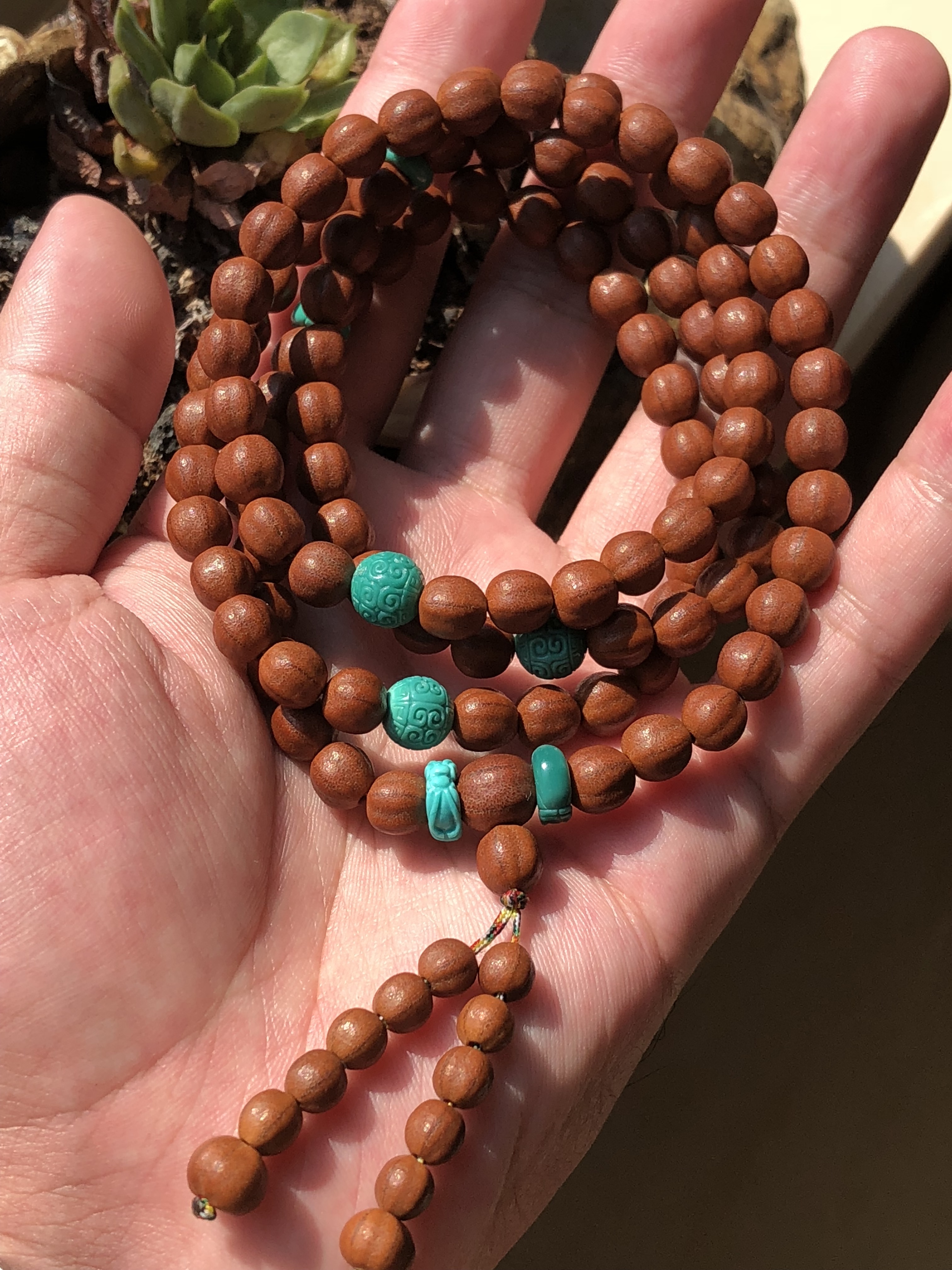 天台五线菩提提子百年老树念珠108颗文玩佛珠佛珠手链