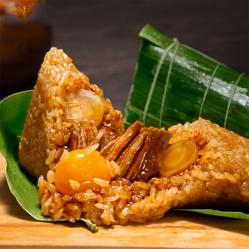 粽子新鲜黑猪猪肉嘉兴早餐餐食品大肉粽蛋黄粽子