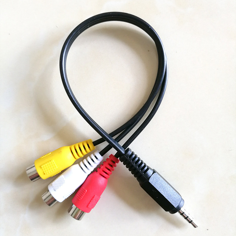 一分电视莲花35转连接线换线转换专用东芝索尼视频线