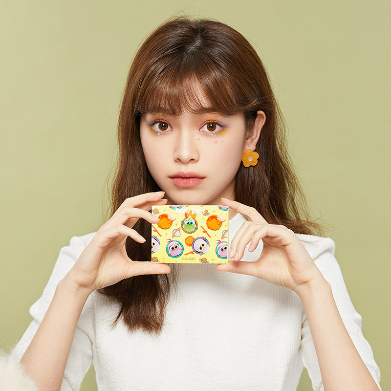 judydoll橘朵小鸟六色眼影盘哑珠光闪片趣味软萌眼影