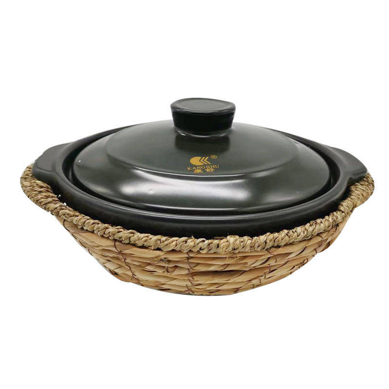 煲仔砂锅草编托筐专用托煲托盘饭托篮隔热篮子餐垫