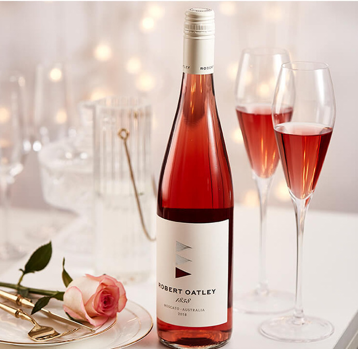 澳洲原瓶进口葡萄酒robertoatley惬悦莫斯卡托粉红起泡及香槟葡萄酒