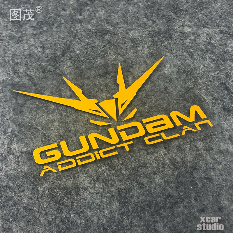 新版高达头像贴纸汽车电动电动车车贴gundam电脑汽车装饰贴