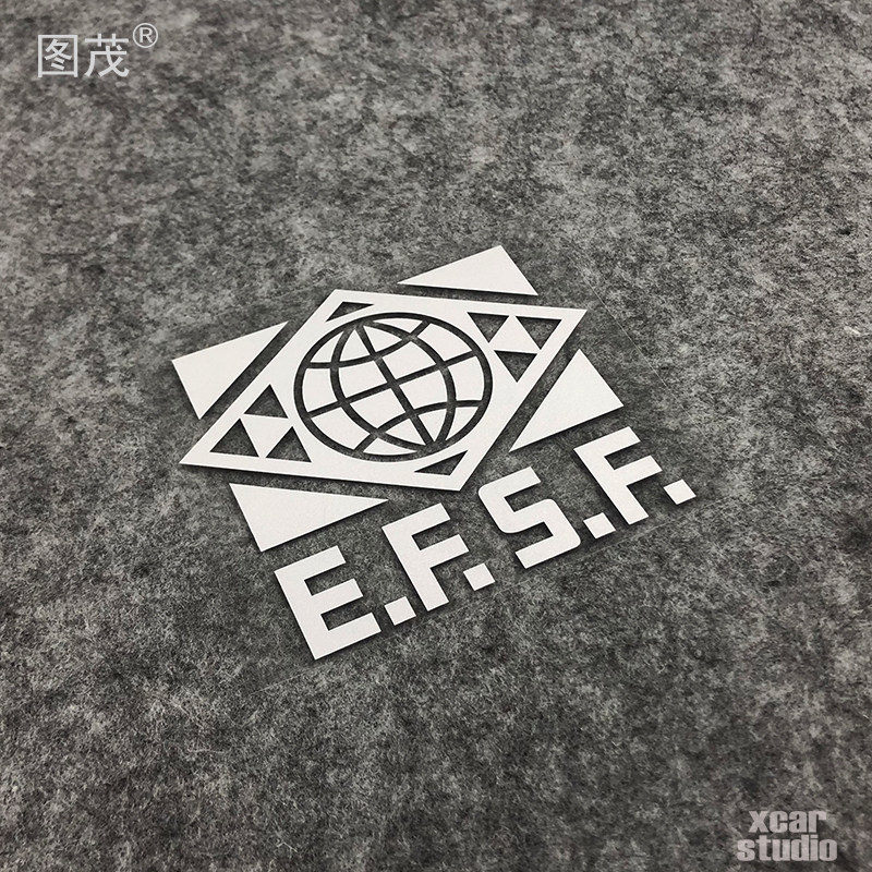 机动战士高达之地地球联邦标志贴纸logo电脑箱包电动车汽车装饰贴