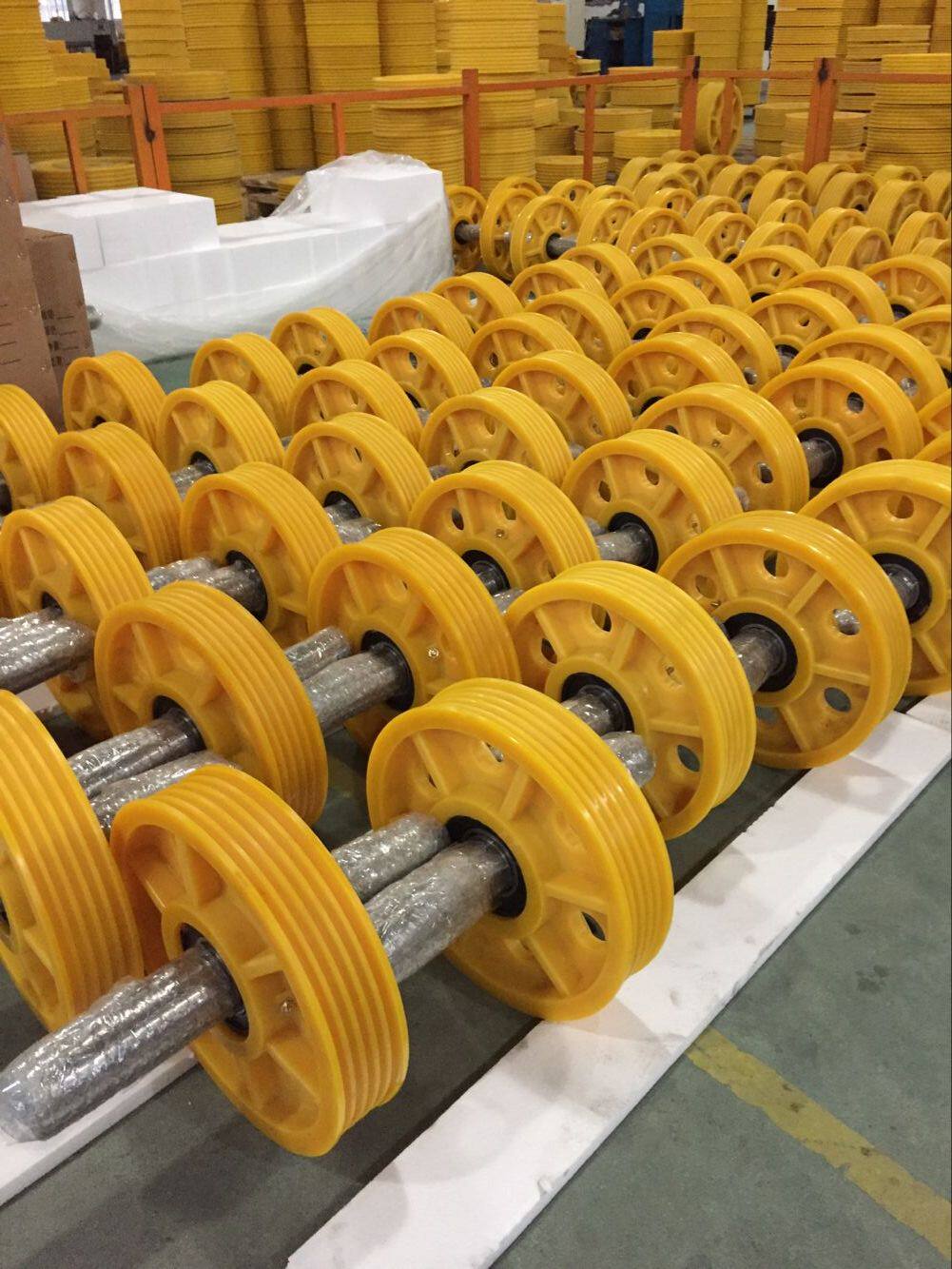 广日电梯尼龙导向重轮轿顶轮滑轮反绳轮返绳轮其他机电五金