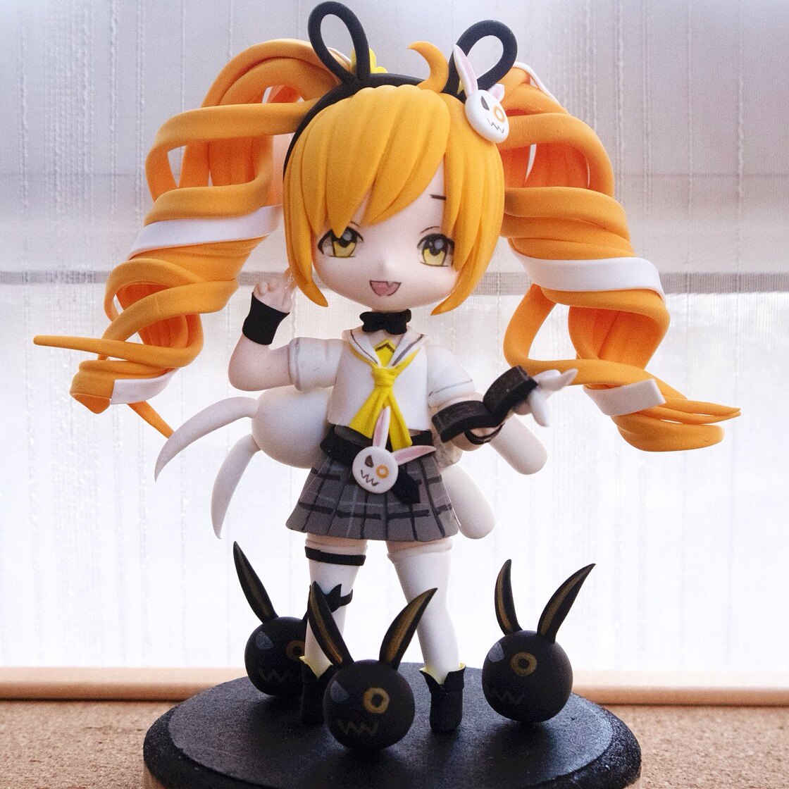 定制王者荣耀心灵核客安琪拉粘土手办游戏动漫手办