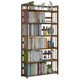 Bookshelf shelf floor children's solid wood living room multi-layer student simple bookcase economical desktop storage rack Bookshelf shelf floor children's solid wood living room multi-layer student simple bookcase economical desktop storage rack