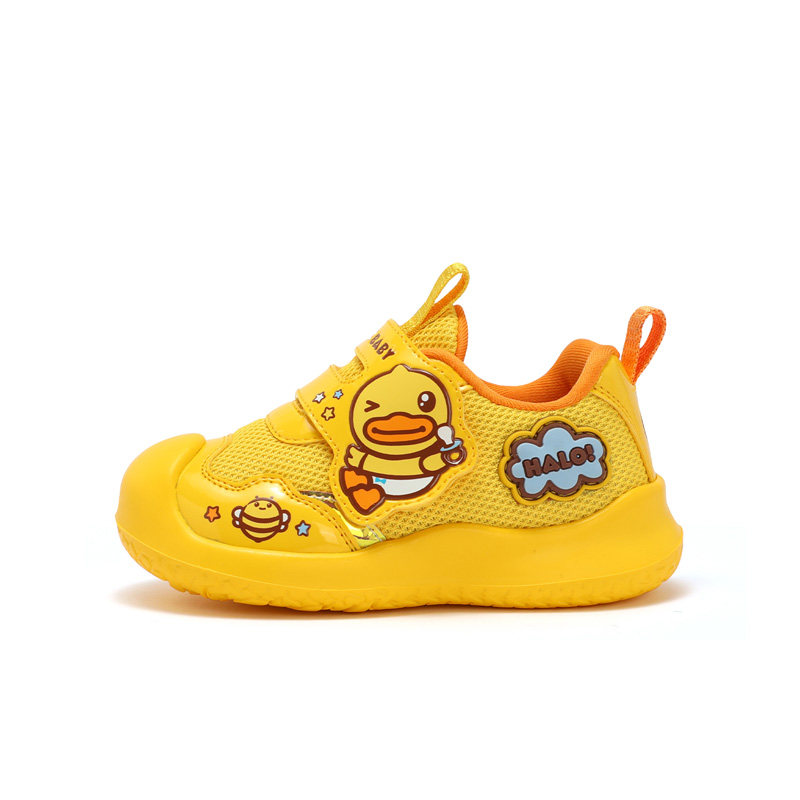 bduck小黄小黄鸭鸭宝宝秋季鞋子2021新款儿童幼儿园运动鞋