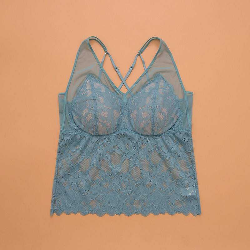 背心透明性感打底裹胸吊带走光薄款抹胸美背吊带