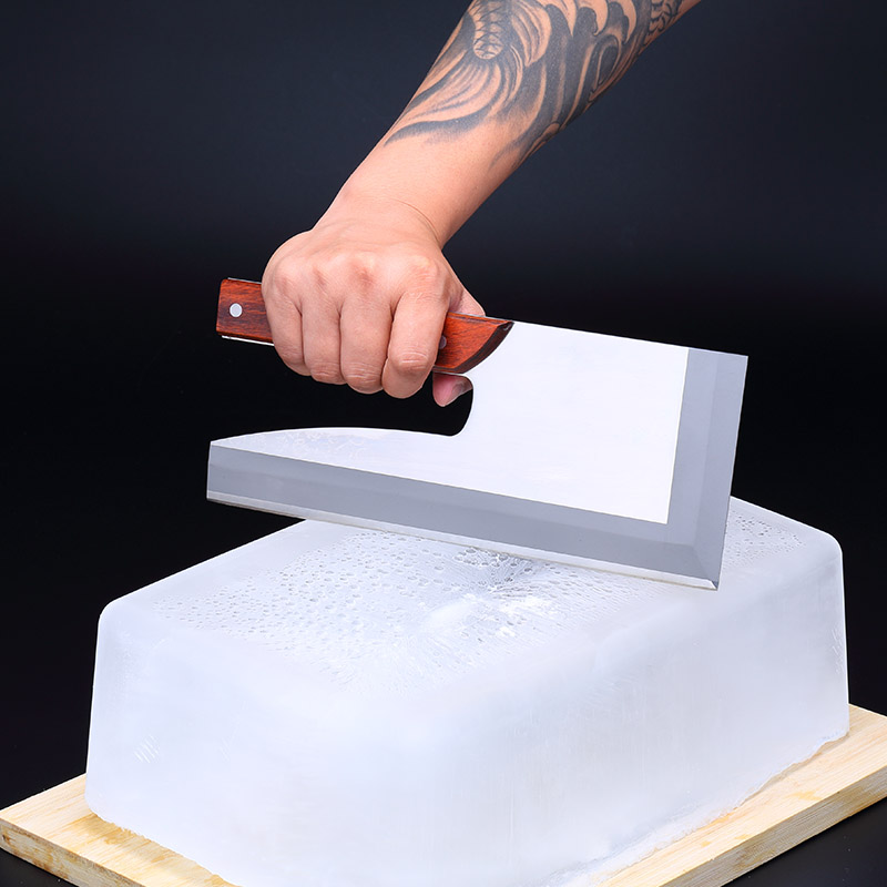 酒吧灵魂 调酒师切冰刀冰块刀一级冰刀开冰刀硬冰刀分冰专用刀具