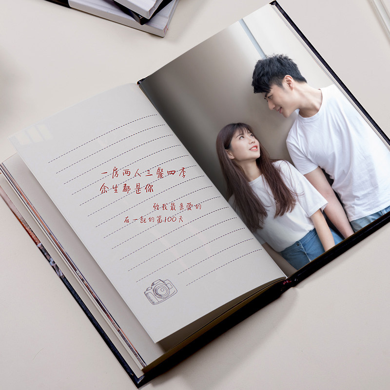 diy相册制作手工照片定制创意情侣纪念礼物相册
