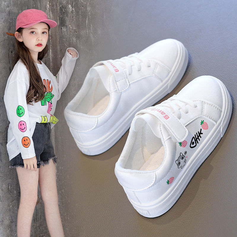 女童小白鞋韩版儿童板鞋单鞋小学生百搭童鞋休闲运动鞋