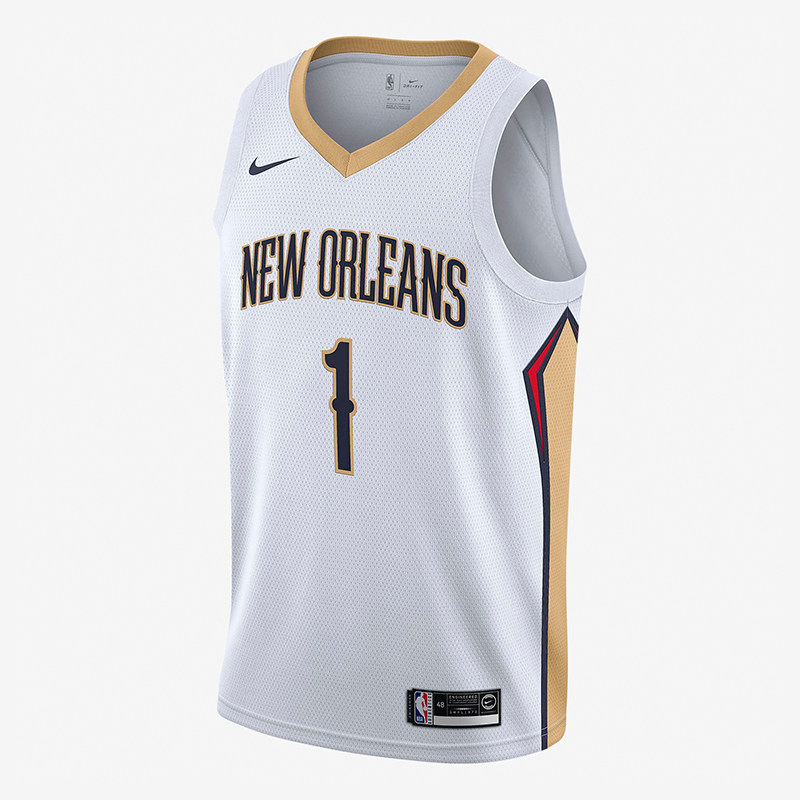 nike耐克锡安球衣状元蔡恩威廉nba鹈鹕队1号其它球服