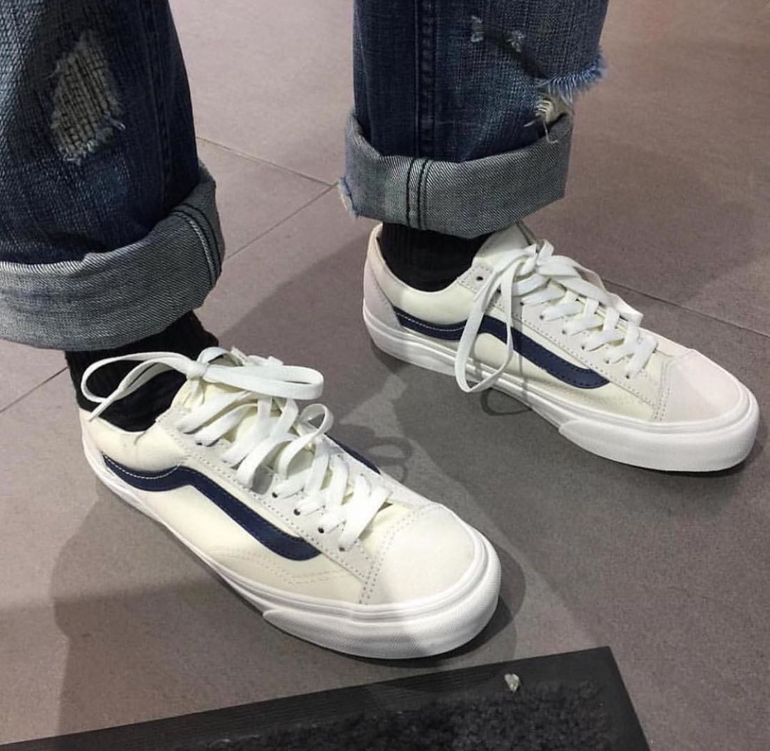 特价帆布限量权志龙gd万斯蓝白红白现货白红白帆布鞋