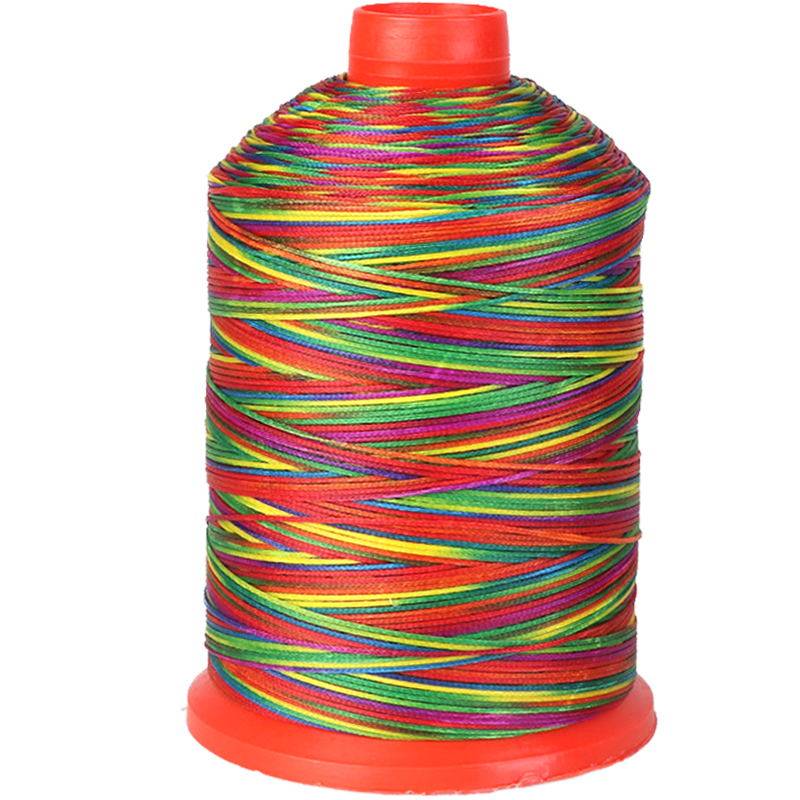 奥亿210d16七彩走马腊线皮革手缝diy扁蜡1mm线