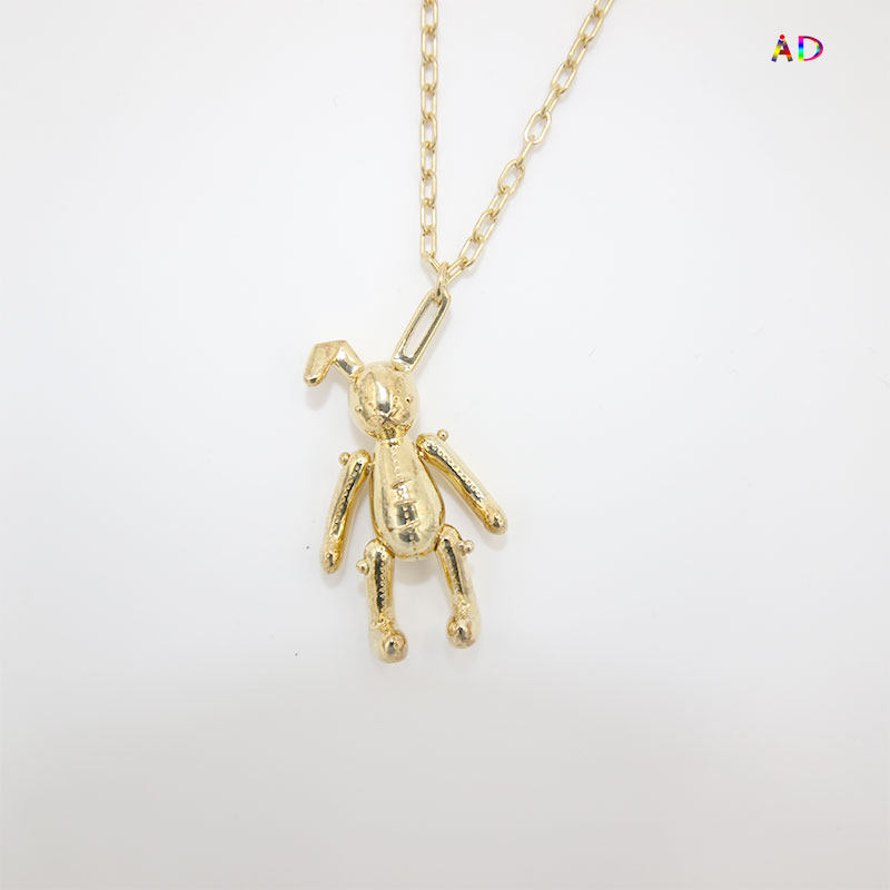 国内中转包税ambushbunnycharmnecklace兔子项链项链