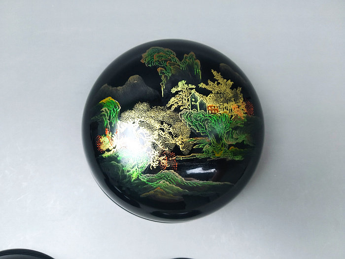 漆器福州70年代第一脱胎天然大漆套盒漆器