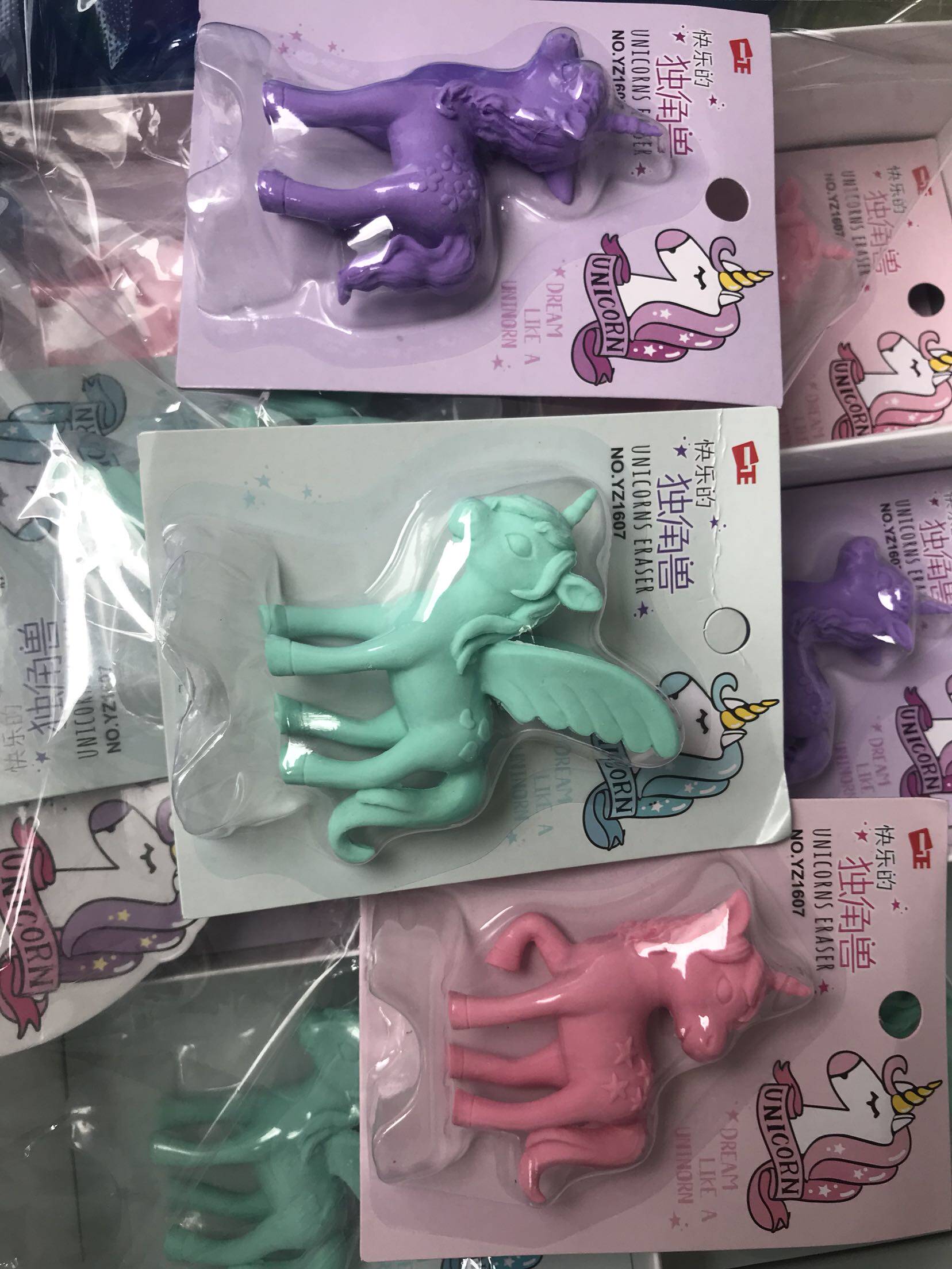 橡皮小马宝莉橡皮擦卡通独角兽学生创意文具奖品礼品卡通造型橡皮