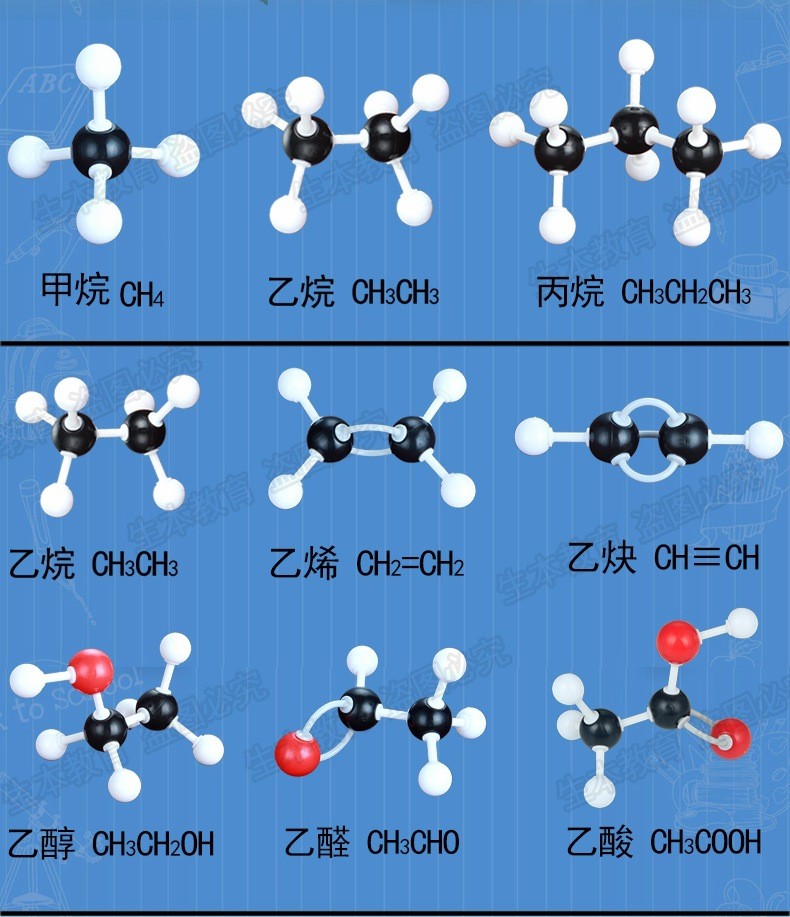 化学球棍模型有机分子结构实验器材初高中科学益智实验盒演示包邮