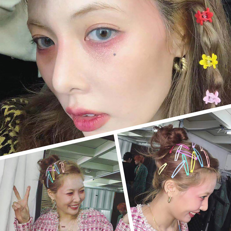 彩色泫雅风小号发夹发卡刘海碎发迷你小夹子发抓夹小巧精致头饰女