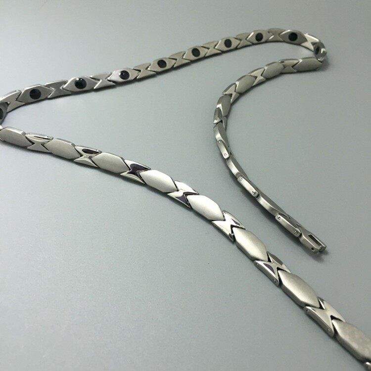 项链钛合金纯钛金属保健防辐射项圈能量抗疲劳运动项链
