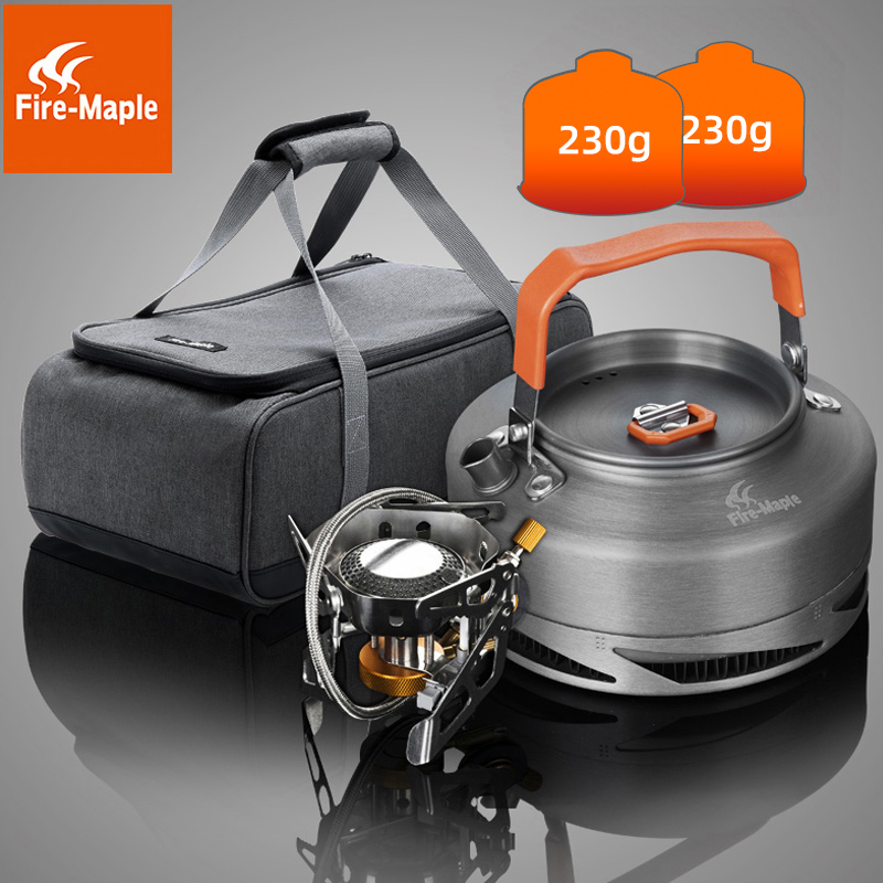 火枫户外烧水壶便携式野外泡茶茶壶炉具野营装备煮茶炊具套装神器