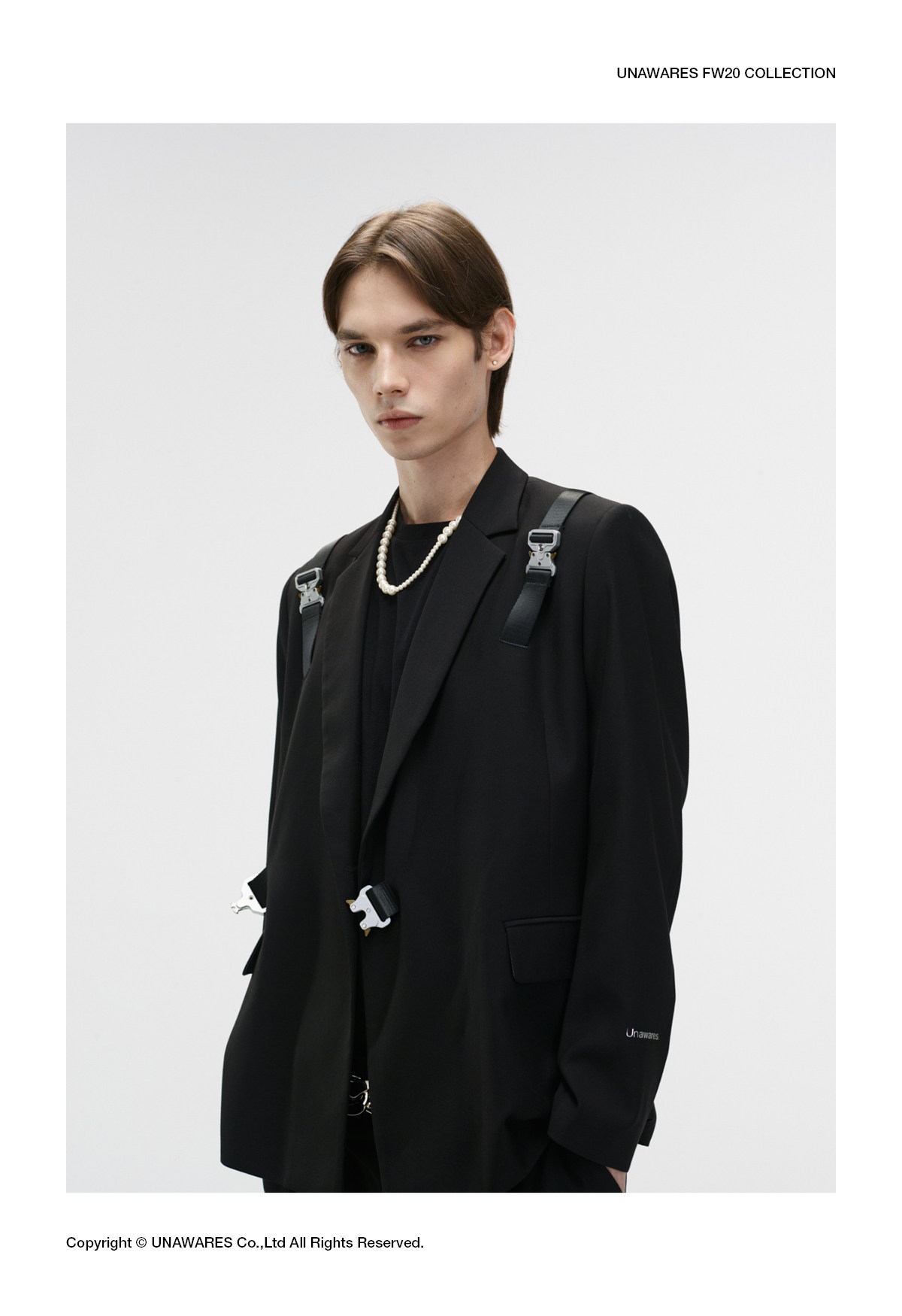 unawaresfw20军事组合双排西装西服