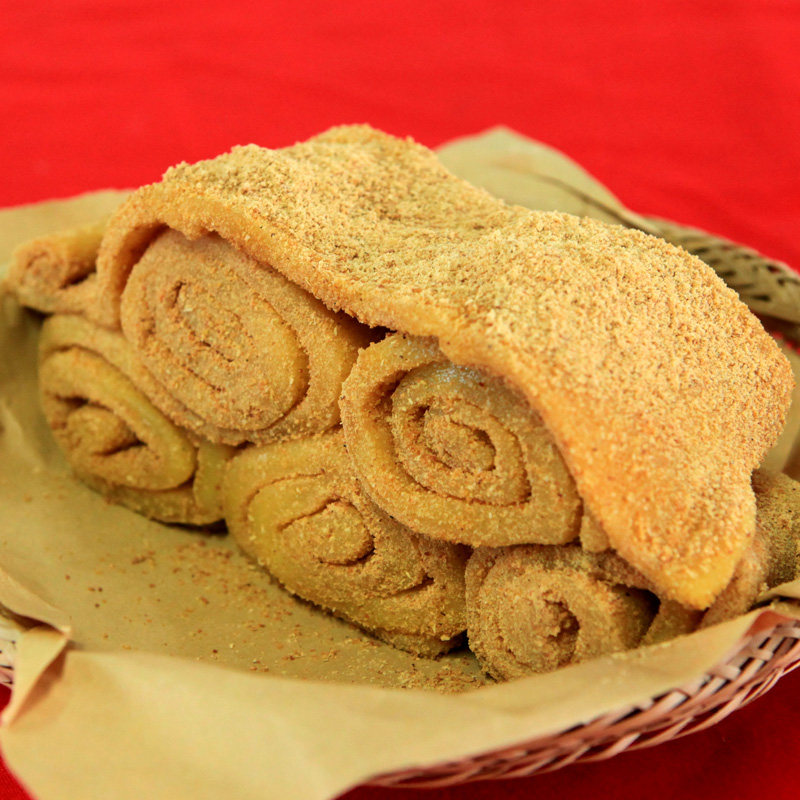 豆面卷子东北农家手工自制老式糯米卷现做粘传统糕点