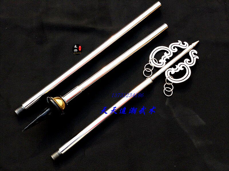 禅杖两股锡杖四股不锈钢分体少林杖僧店长推荐更多武术装备